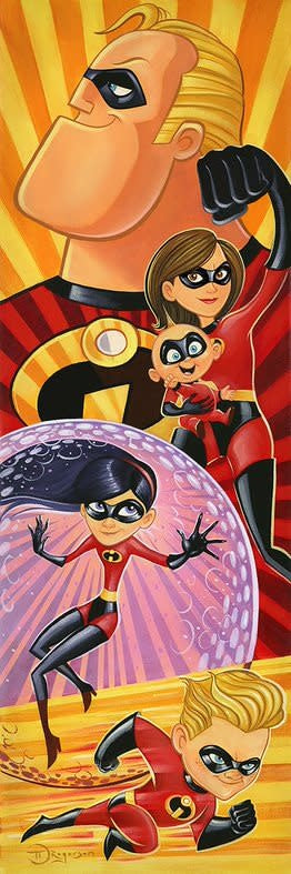 Incredibles To The Rescue -  Disney Treasure On Canvas