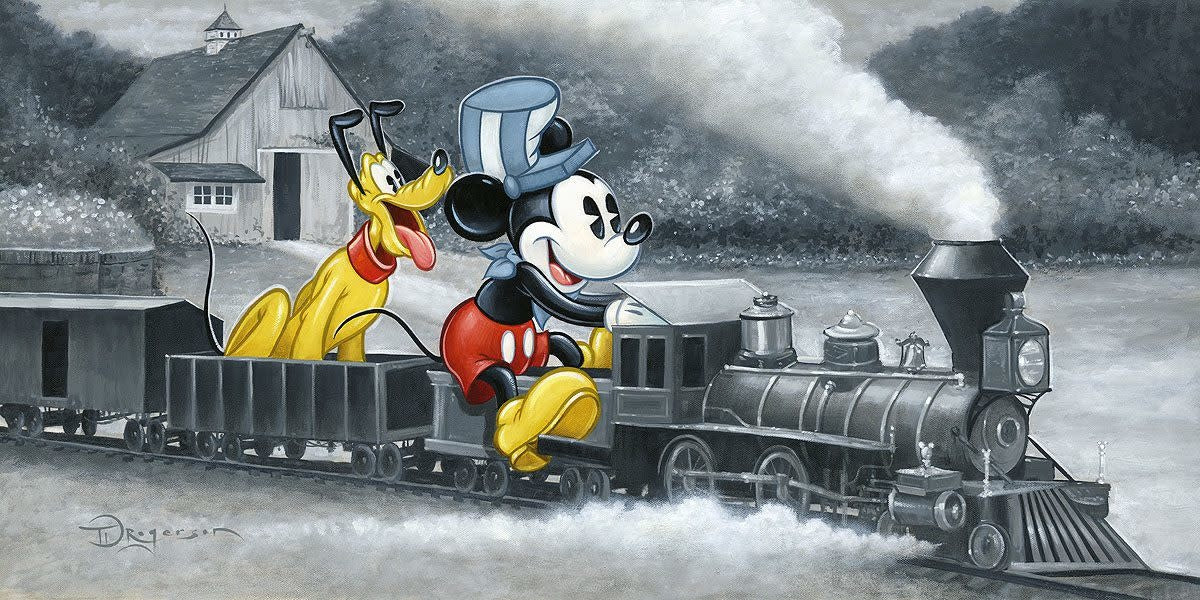 Mickey's Train -  Disney Treasure On Canvas