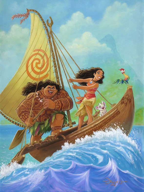 Moana Knows the Way  -  Disney Treasure On Canvas